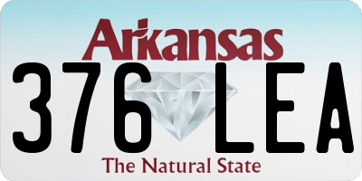 AR license plate 376LEA