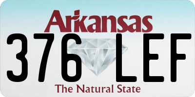 AR license plate 376LEF