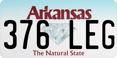 AR license plate 376LEG