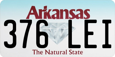 AR license plate 376LEI