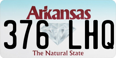 AR license plate 376LHQ