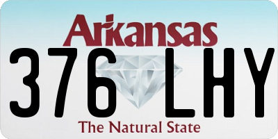 AR license plate 376LHY