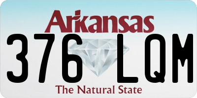 AR license plate 376LQM