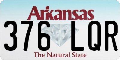 AR license plate 376LQR