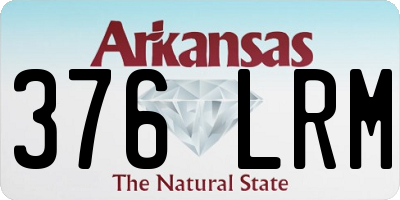 AR license plate 376LRM