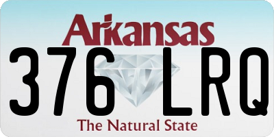 AR license plate 376LRQ