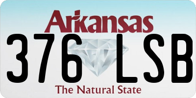 AR license plate 376LSB