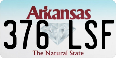 AR license plate 376LSF