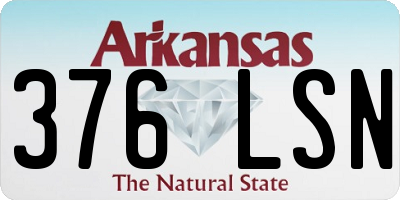 AR license plate 376LSN