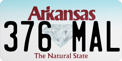 AR license plate 376MAL