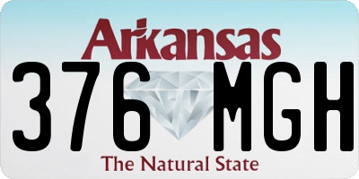 AR license plate 376MGH