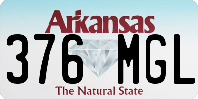 AR license plate 376MGL