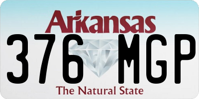 AR license plate 376MGP