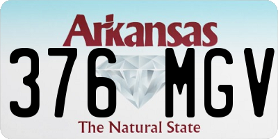 AR license plate 376MGV