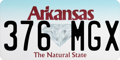 AR license plate 376MGX
