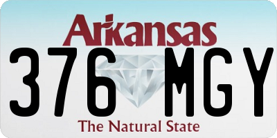AR license plate 376MGY