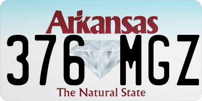 AR license plate 376MGZ