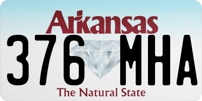 AR license plate 376MHA