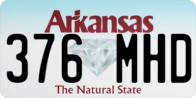 AR license plate 376MHD