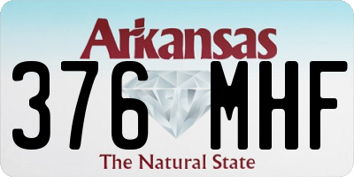 AR license plate 376MHF