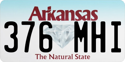 AR license plate 376MHI