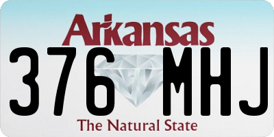 AR license plate 376MHJ