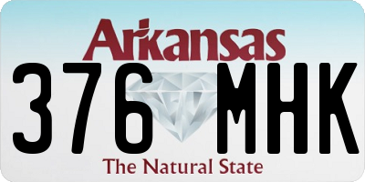 AR license plate 376MHK