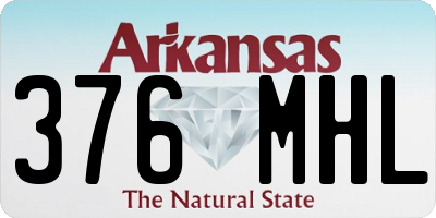 AR license plate 376MHL