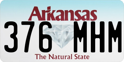 AR license plate 376MHM