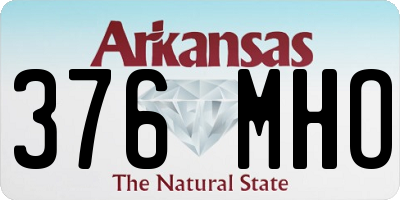 AR license plate 376MHO