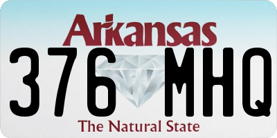 AR license plate 376MHQ