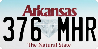 AR license plate 376MHR