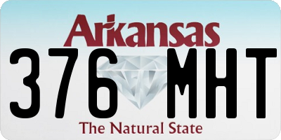 AR license plate 376MHT