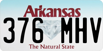 AR license plate 376MHV