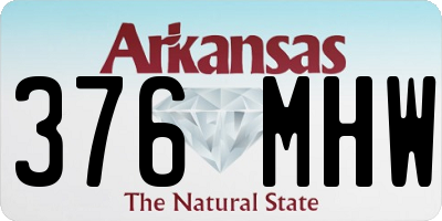 AR license plate 376MHW