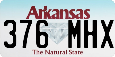 AR license plate 376MHX
