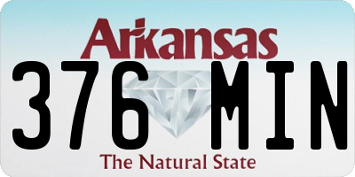 AR license plate 376MIN