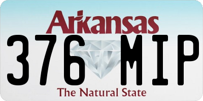 AR license plate 376MIP