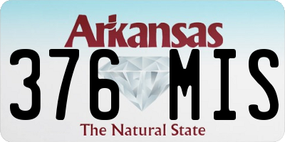 AR license plate 376MIS