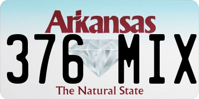 AR license plate 376MIX