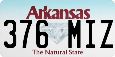 AR license plate 376MIZ