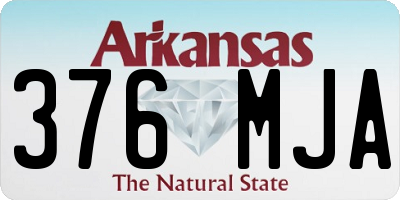 AR license plate 376MJA
