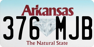 AR license plate 376MJB