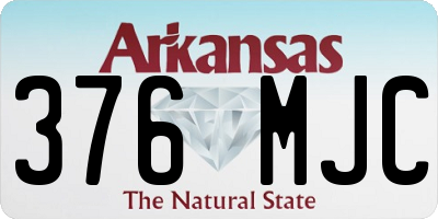 AR license plate 376MJC