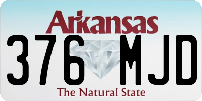 AR license plate 376MJD