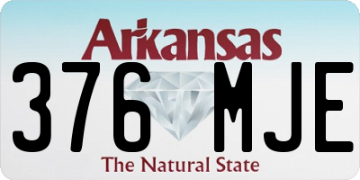AR license plate 376MJE