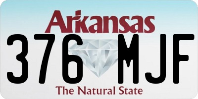 AR license plate 376MJF