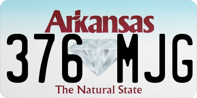 AR license plate 376MJG