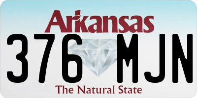 AR license plate 376MJN
