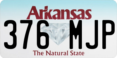 AR license plate 376MJP